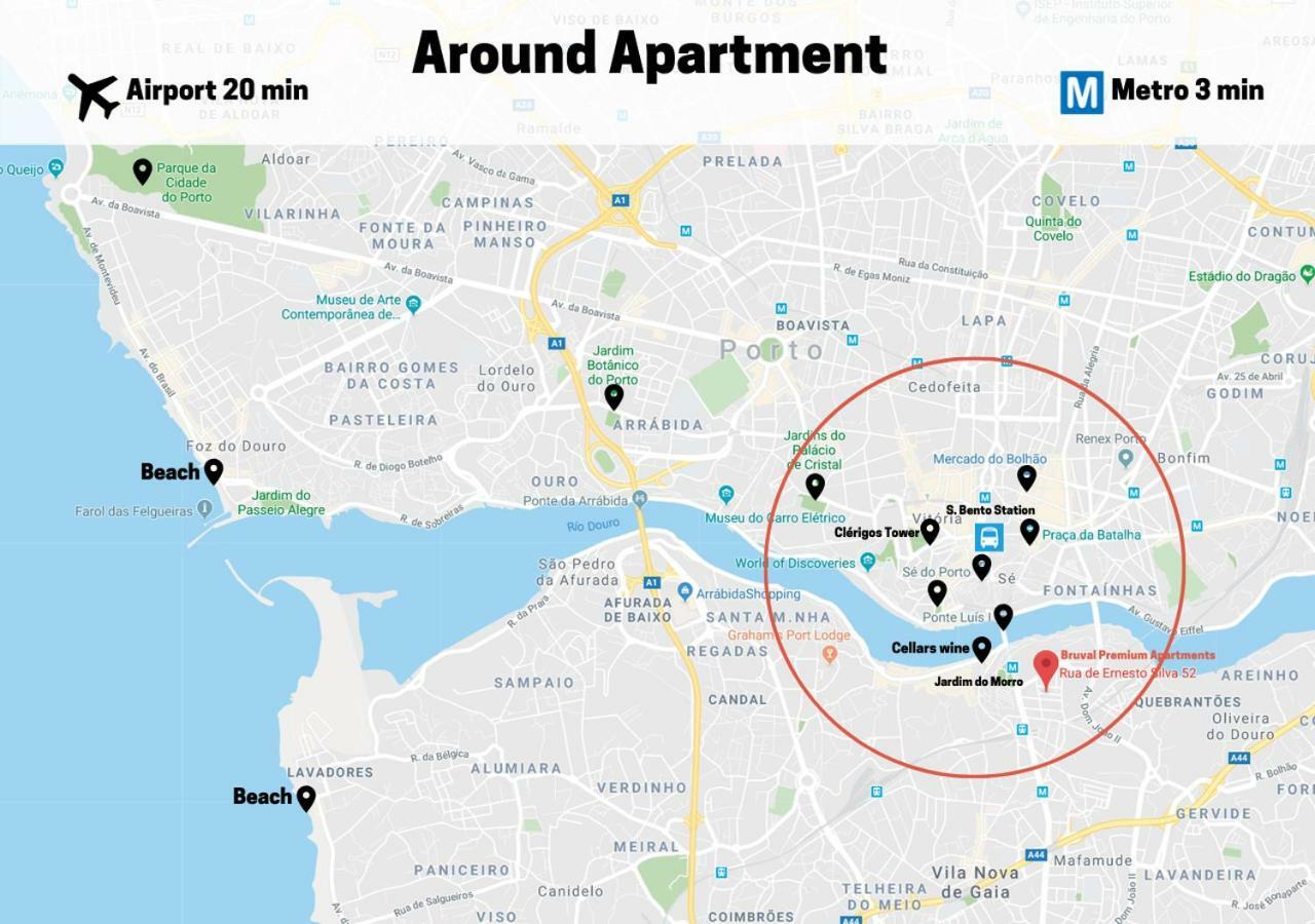 Bruval Premium Apartments - Gaia Vila Nova de Gaia Ngoại thất bức ảnh